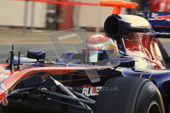 World © Octane Photographic 2011. Formula 1 testing Monday 21st February 2011 Circuit de Catalunya. Toro Rosso STR6 - Sebastien Buemi. Digital ref : 0012LW7D5397