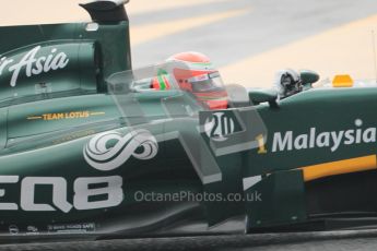 © Octane Photographic 2011. Formula 1 testing Sunday 20th February 2011 Circuit de Catalunya. Lotus T124 - Jarno Trulli. Digital ref : 0010CB1D1103