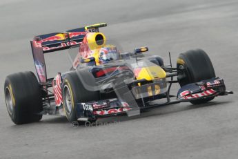 © Octane Photographic 2011. Formula 1 testing Sunday 20th February 2011 Circuit de Catalunya. Red Bull RB7 - Mark Webber. Digital ref : 0010CB1D1167