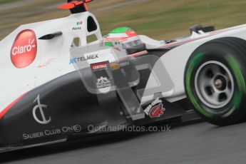 © Octane Photographic 2011. Formula 1 testing Sunday 20th February 2011 Circuit de Catalunya. Sauber C30 - Sergio Perez. Digital ref : 0010CB1D1264