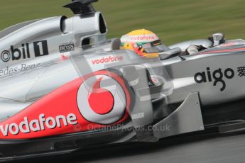 © Octane Photographic 2011. Formula 1 testing Sunday 20th February 2011 Circuit de Catalunya. McLaren MP4/26 - Lewis Hamilton. Digital ref : 0010CB1D1285