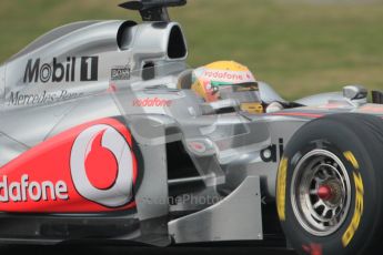 © Octane Photographic 2011. Formula 1 testing Sunday 20th February 2011 Circuit de Catalunya. McLaren MP4/26 - Lewis Hamilton. Digital ref : 0010CB1D1322