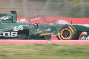 © Octane Photographic 2011. Formula 1 testing Sunday 20th February 2011 Circuit de Catalunya. Lotus T124 - Jarno Trulli. Digital ref : 0010CB1D1407