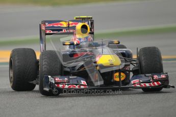 © Octane Photographic 2011. Formula 1 testing Sunday 20th February 2011 Circuit de Catalunya. Red Bull RB7 - Mark Webber. Digital ref : 0010CB1D1970
