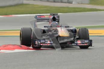 © Octane Photographic 2011. Formula 1 testing Sunday 20th February 2011 Circuit de Catalunya. Toro Rosso STR6 - Daniel Ricciardo. Digital ref : 0010CB1D2222