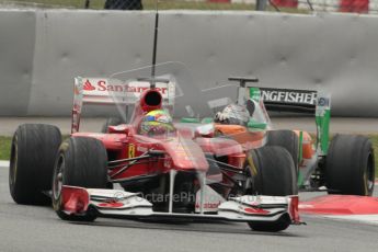 © Octane Photographic 2011. Formula 1 testing Sunday 20th February 2011 Circuit de Catalunya. Ferrari 150° Italia - Felipe Massa. Digital ref : 0010CB1D2269