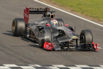 © Octane Photographic 2011. Formula 1 testing Sunday 20th February 2011 Circuit de Catalunya. Renault R31 - Vitaly Petrov. Digital ref : 0010CB1D2435