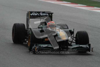 © Octane Photographic 2011. Formula 1 testing Sunday 20th February 2011 Circuit de Catalunya. Lotus T124 - Jarno Trulli. Digital ref : 0010LW7D2246