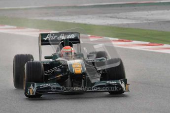 © Octane Photographic 2011. Formula 1 testing Sunday 20th February 2011 Circuit de Catalunya. Lotus T124 - Jarno Trulli. Digital ref : 0010CB1D1027