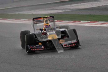 © Octane Photographic 2011. Formula 1 testing Sunday 20th February 2011 Circuit de Catalunya. Red Bull RB7 - Mark Webber. Digital ref : 0010CB1D1027