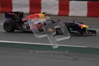 © Octane Photographic 2011. Formula 1 testing Sunday 20th February 2011 Circuit de Catalunya. Red Bull RB7 - Mark Webber. Digital ref : 0010LW7D2496