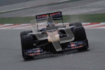 © Octane Photographic 2011. Formula 1 testing Sunday 20th February 2011 Circuit de Catalunya. Toro Rosso STR6 - Daniel Ricciardo. Digital ref : 0010CB1D1027