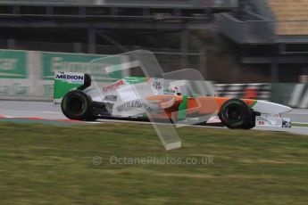 © Octane Photographic 2011. Formula 1 testing Sunday 20th February 2011 Circuit de Catalunya. Force India VJM04 - Adrian Sutil. Digital ref : 0010LW7D2784