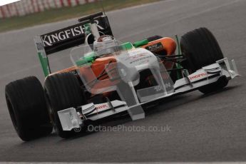 © Octane Photographic 2011. Formula 1 testing Sunday 20th February 2011 Circuit de Catalunya. Force India VJM04 - Adrian Sutil. Digital ref : 0010LW7D2864