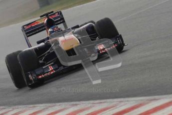 © Octane Photographic 2011. Formula 1 testing Sunday 20th February 2011 Circuit de Catalunya. Toro Rosso STR6 - Daniel Ricciardo. Digital ref : 0010LW7D2889