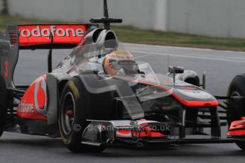 © Octane Photographic 2011. Formula 1 testing Sunday 20th February 2011 Circuit de Catalunya. McLaren MP4/26 - Lewis Hamilton. Digital ref : 0010LW7D2993