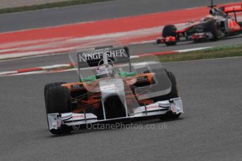 © Octane Photographic 2011. Formula 1 testing Sunday 20th February 2011 Circuit de Catalunya. Force India VJM04 - Adrian Sutil. Digital ref : 0010LW7D3561