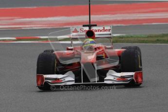 © Octane Photographic 2011. Formula 1 testing Sunday 20th February 2011 Circuit de Catalunya. Ferrari 150° Italia - Felipe Massa. Digital ref : 0010LW7D3576