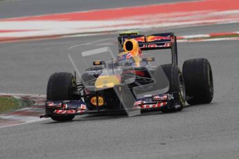 © Octane Photographic 2011. Formula 1 testing Sunday 20th February 2011 Circuit de Catalunya. Red Bull RB7 - Mark Webber. Digital ref : 0010LW7D3602