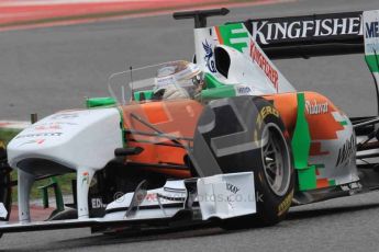 © Octane Photographic 2011. Formula 1 testing Sunday 20th February 2011 Circuit de Catalunya. Force India VJM04 - Adrian Sutil. Digital ref : 0010LW7D3644