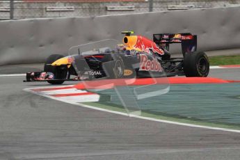 © Octane Photographic 2011. Formula 1 testing Sunday 20th February 2011 Circuit de Catalunya. Red Bull RB7 - Mark Webber. Digital ref : 0010LW7D4297