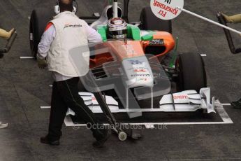 © Octane Photographic 2011. Formula 1 testing Sunday 20th February 2011 Circuit de Catalunya. Force India VJM04 - Adrian Sutil. Digital ref : 0010LW7D5015