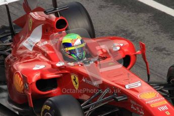 © Octane Photographic 2011. Formula 1 testing Sunday 20th February 2011 Circuit de Catalunya. Ferrari 150° Italia - Felipe Massa. Digital ref : 0010LW7D5054
