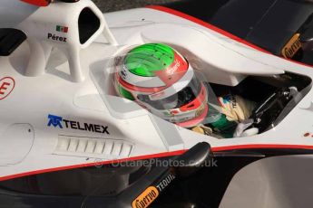 © Octane Photographic 2011. Formula 1 testing Sunday 20th February 2011 Circuit de Catalunya. Sauber C30 - Sergio Perez. Digital ref : 0010LW7D5101