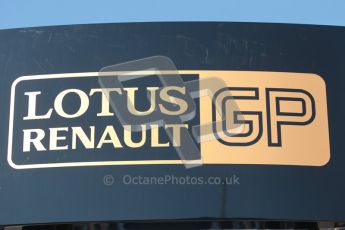 World © Octane Photographic 2010. © Octane Photographic 2011. Formula 1 testing Friday 18th February 2011 Circuit de Catalunya. Renault logo. Digital ref : 0024CB1D0250