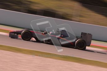 World © Octane Photographic 2010. © Octane Photographic 2011. Formula 1 testing Friday 18th February 2011 Circuit de Catalunya. Hispania F110 - Narain Karthikeyan. Digital ref : 0024CB1D0324