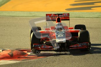 World © Octane Photographic 2010. © Octane Photographic 2011. Formula 1 testing Friday 18th February 2011 Circuit de Catalunya. Virgin MVR-02 - Jerome d'Ambrosio. Digital ref : 0024CB7D0051