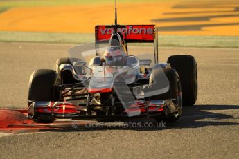 World © Octane Photographic 2010. © Octane Photographic 2011. Formula 1 testing Friday 18th February 2011 Circuit de Catalunya. McLaren MP4/26 - Jenson Button. Digital ref : 0024CB7D0061