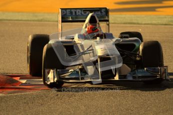 World © Octane Photographic 2010. © Octane Photographic 2011. Formula 1 testing Friday 18th February 2011 Circuit de Catalunya. Mercedes MGP W02 - Michael Shumacher. Digital ref : 0024CB7D0107