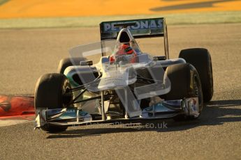 World © Octane Photographic 2010. © Octane Photographic 2011. Formula 1 testing Friday 18th February 2011 Circuit de Catalunya. Friday 18th February 2011 Circuit de Catalunya. Mercedes MGP W02 - Michael Shumacher. Digital ref : 0024CB7D0138