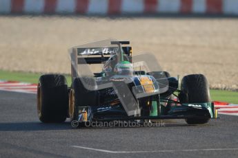 World © Octane Photographic 2010. © Octane Photographic 2011. Formula 1 testing Friday 18th February 2011 Circuit de Catalunya. Lotus T128 - Heikki Kovalainen. Digital ref : 0024CB7D9684