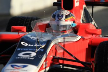 World © Octane Photographic 2010. © Octane Photographic 2011. Formula 1 testing Friday 18th February 2011 Circuit de Catalunya. Virgin MVR-02 - Jerome d'Ambrosio. Digital ref : 0024CB7D9711