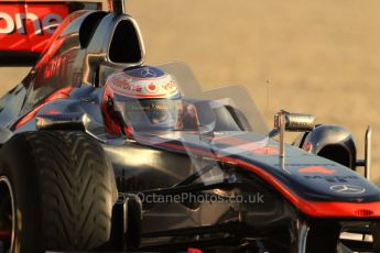 World © Octane Photographic 2010. © Octane Photographic 2011. Formula 1 testing Friday 18th February 2011 Circuit de Catalunya. McLaren MP4/26 - Jenson Button. Digital ref : 0024CB7D9785