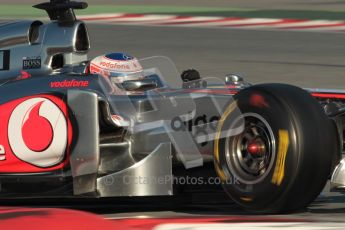 World © Octane Photographic 2010. © Octane Photographic 2011. Formula 1 testing Saturday 19th February 2011 Circuit de Catalunya. McLaren MP4/26 - Jenson Button. Digital ref : 0025CB1D0193