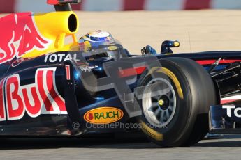 World © Octane Photographic 2010. © Octane Photographic 2011. Formula 1 testing Saturday 19th February 2011 Circuit de Catalunya. Red Bull RB7 - Sebastian Vettel. Digital ref : 0025CB1D0236