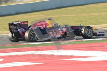World © Octane Photographic 2010. © Octane Photographic 2011. Formula 1 testing Saturday 19th February 2011 Circuit de Catalunya. Red Bull RB7 - Sebastian Vettel. Digital ref : 0025CB1D0311