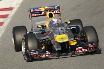 World © Octane Photographic 2010. © Octane Photographic 2011. Formula 1 testing Saturday 19th February 2011 Circuit de Catalunya. Red Bull RB7 - Sebastian Vettel. Digital ref : 0025CB1D0336