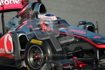 World © Octane Photographic 2010. © Octane Photographic 2011. Formula 1 testing Saturday 19th February 2011 Circuit de Catalunya. McLaren MP4/26 - Jenson Button. Digital ref : 0025CB1D0362