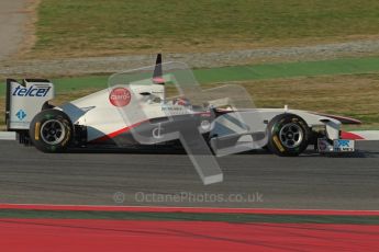 World © Octane Photographic 2010. © Octane Photographic 2011. Formula 1 testing Saturday 19th February 2011 Circuit de Catalunya. Sauber C30 - Kamui Kobayashi. Digital ref : 0025CB1D0473