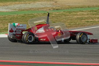 World © Octane Photographic 2010. © Octane Photographic 2011. Formula 1 testing Saturday 19th February 2011 Circuit de Catalunya. Ferrari 150° Italia - Fernando Alonso. Digital ref : 0025CB1D0490