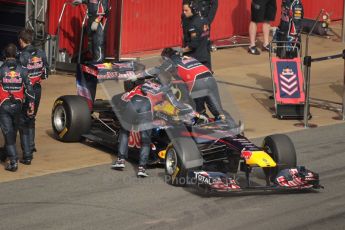 World © Octane Photographic 2010. © Octane Photographic 2011. Formula 1 testing Saturday 19th February 2011 Circuit de Catalunya. Red Bull RB7 - Sebastian Vettel. Digital ref : 0025CB1D0932