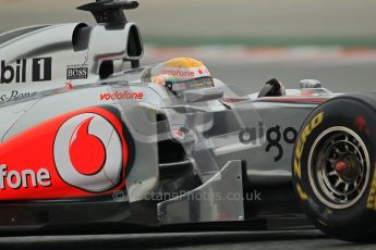 World © Octane Photographic 2011. Formula 1 testing Wednesday 9th March 2011 Circuit de Catalunya. McLaren MP4/26 - Lewis Hamilton. Digital ref : 0020CB1D1482