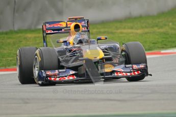 World © Octane Photographic 2011. Formula 1 testing Wednesday 9th March 2011 Circuit de Catalunya. Red Bull RB7 - Sebastian Vettel. Digital ref : 0020CB1D1547