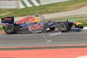 World © Octane Photographic 2011. Formula 1 testing Wednesday 9th March 2011 Circuit de Catalunya. Red Bull RB7 - Sebastian Vettel. Digital ref : 0020CB1D1720