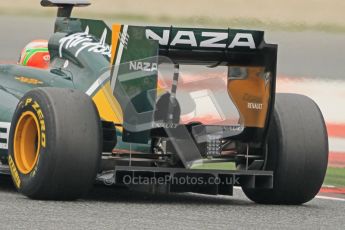 World © Octane Photographic 2011. Formula 1 testing Wednesday 9th March 2011 Circuit de Catalunya. Lotus T124 - Jarno Trulli. Diffuser. Digital ref : 0020CB1D1876