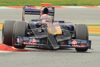 World © Octane Photographic 2011. Formula 1 testing Wednesday 9th March 2011 Circuit de Catalunya. Toro Rosso STR6 - Sebastien Buemi. Digital ref : 0020CB1D2266